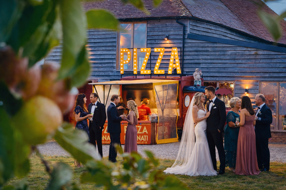 Cherry Barn Wedding Pizza