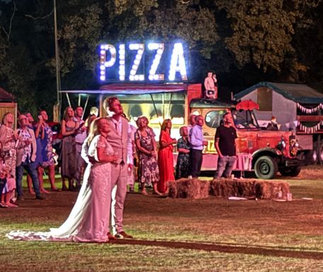 Michelham Priory Wedding Pizza