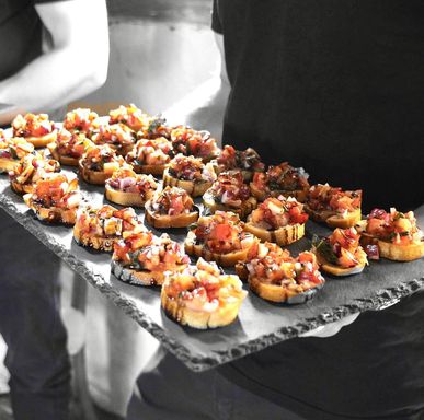 Canapes for a wedding in sussex