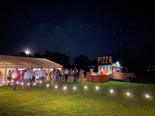 Michelham Priory Wedding Pizza